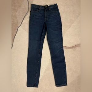 Everlane Dark Blue High-Rise Skinny Jeans (26 Regular)